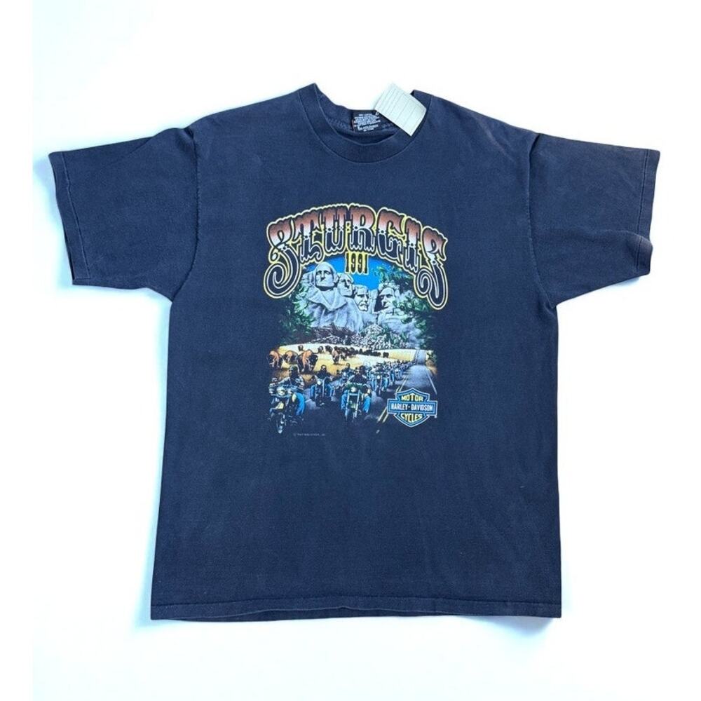 Vintage 1991 Sturgis Harley Davidson Holudeck Mount Rushmore Single Stitch 51st
